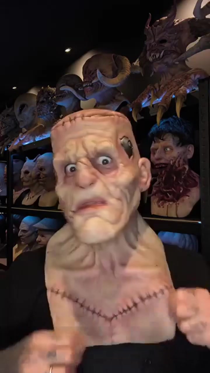 Stitched Monster Full-Head Silicone Horror Mask | Costume Piece