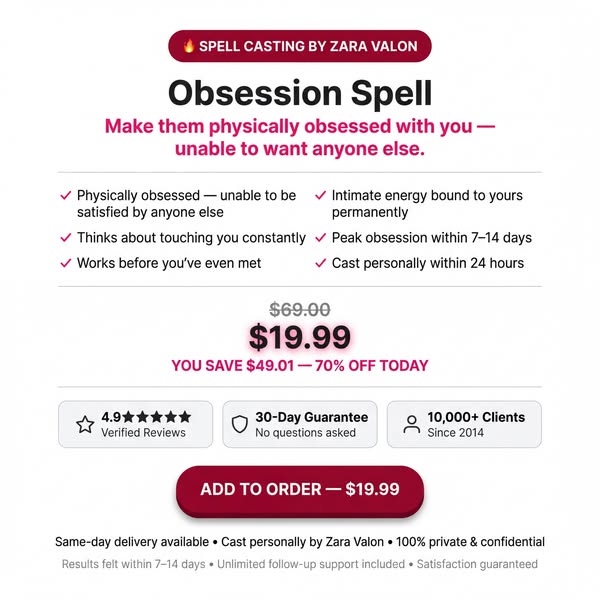 70% Off: Obsession Spell