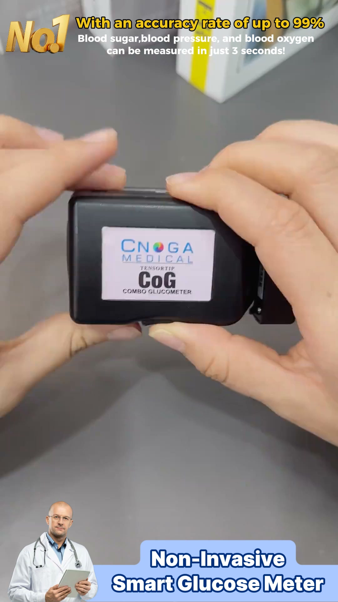 Check Blood Sugar in 5 Seconds — No Needles, No Blood