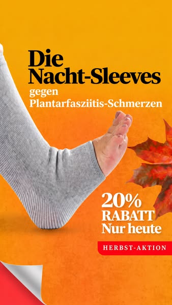 Die Nacht-Sleeves gegen Fersenschmerzen