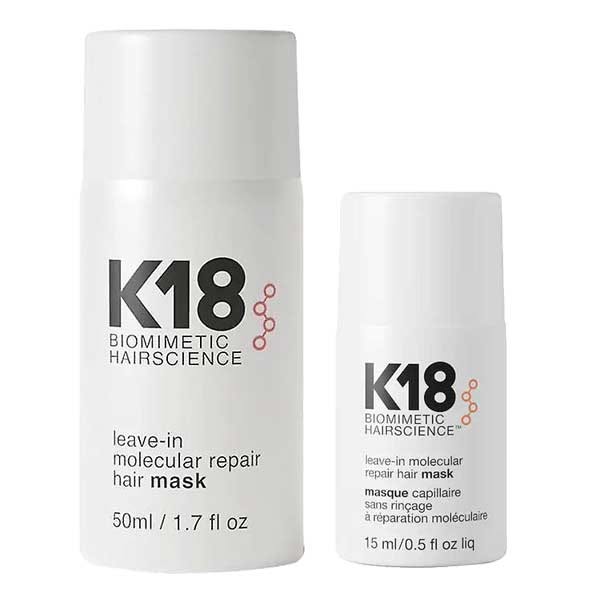 K18 Hair Leave-in Molecular Repair Hair Mask Set (50ml + 15ml)