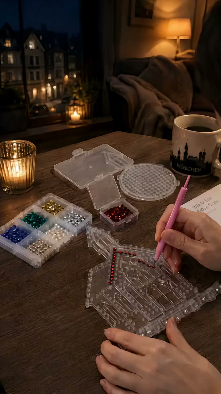 Sparkling Christmas Church DIY Gem Art Kit
