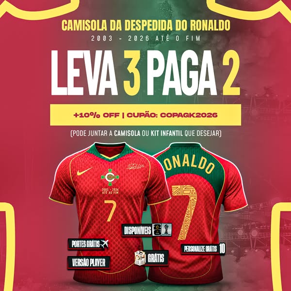 +10% DE DESCONTO com o cupão COPAGK2026