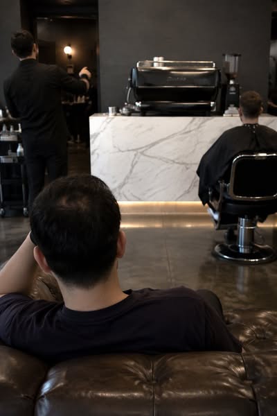 What my barber puts in his own hair