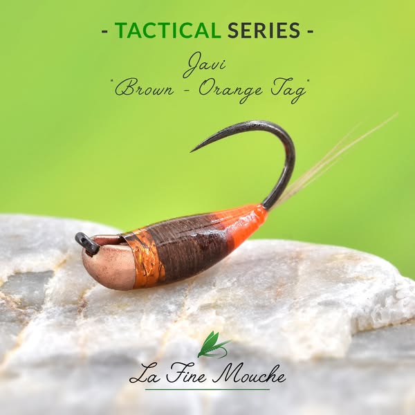 Javi Nymph Brown Orange Tag - Tactical Series Copper Tungsten Fly
