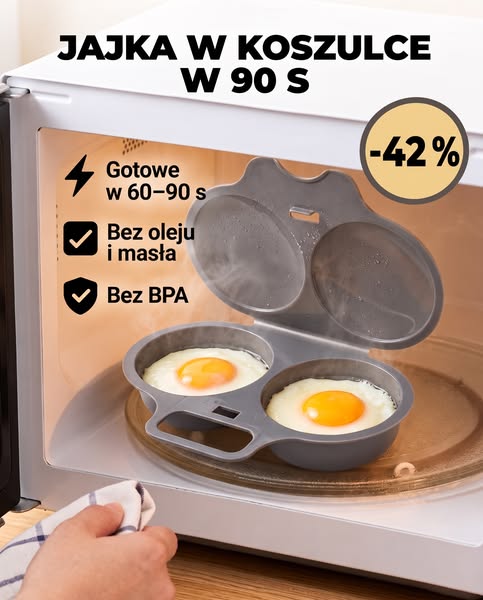Jajka w koszulce w 90 sekund