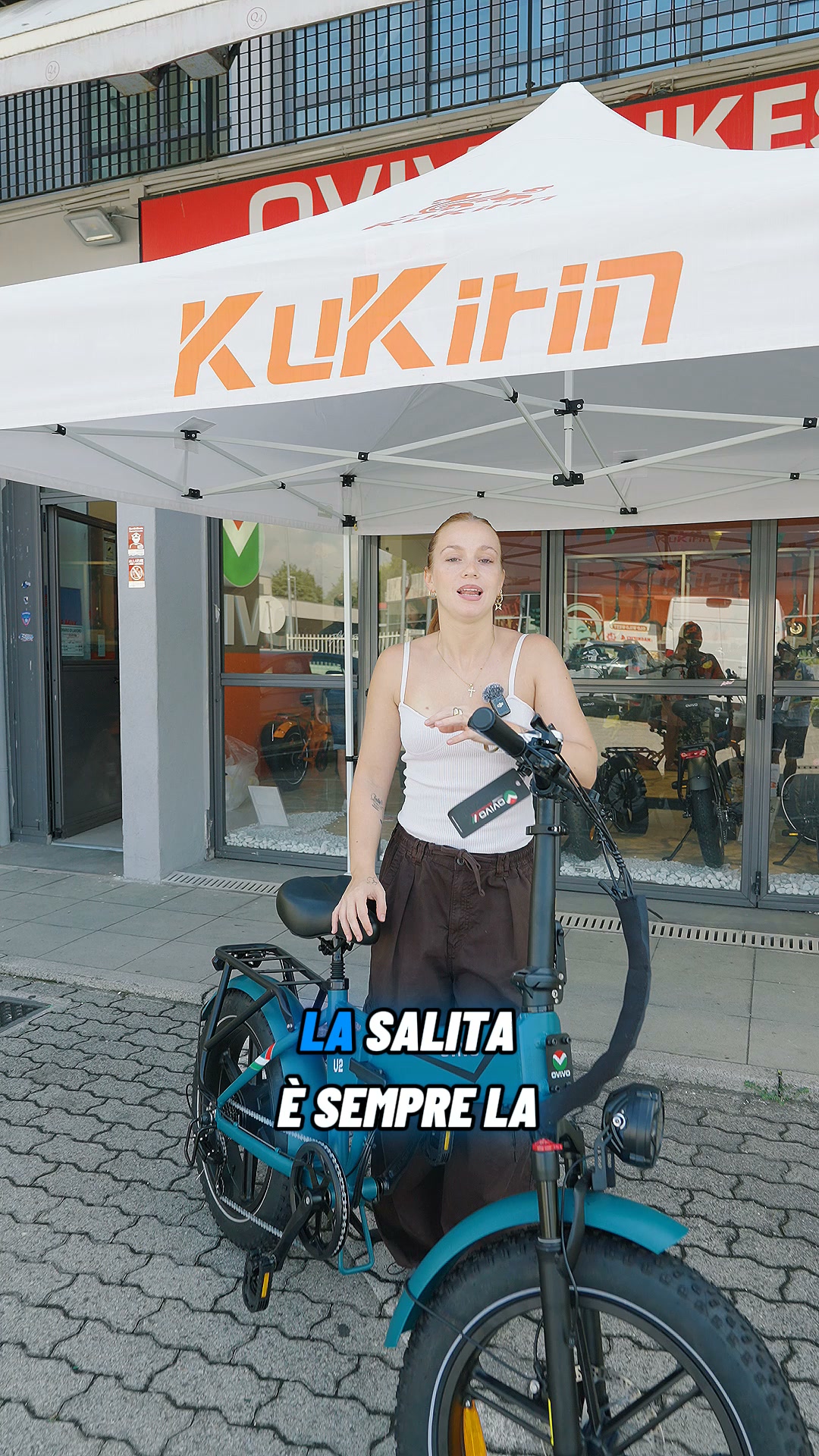 Una bici elettrica con grande potenza in salita.