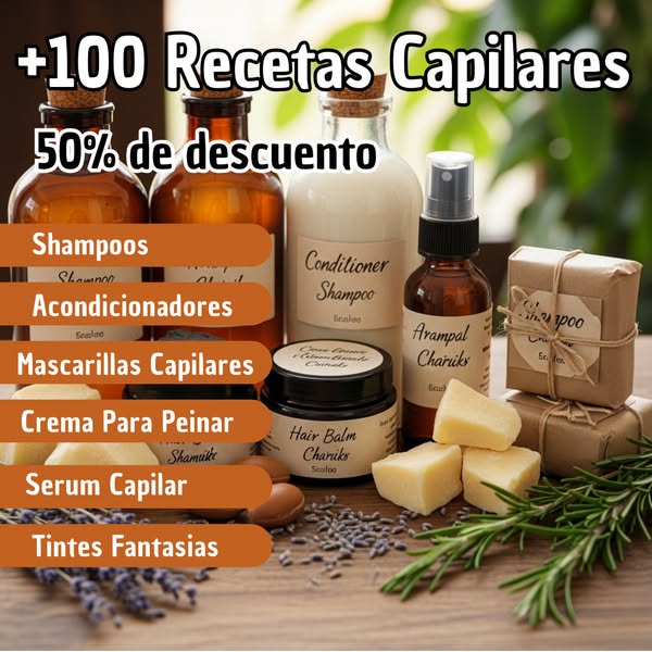 +100 RECETAS DE COSMETICA CAPILAR