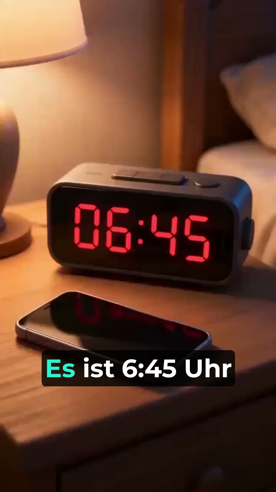 Aufwachen ohne lauten Wecker.