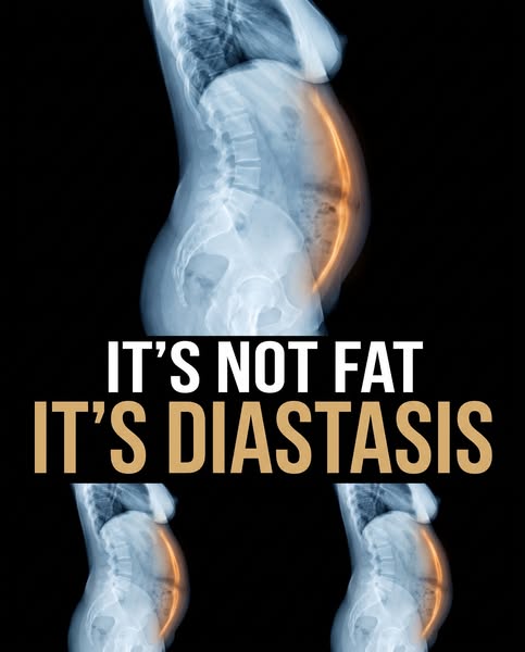 It's not fat. It's diastasis.