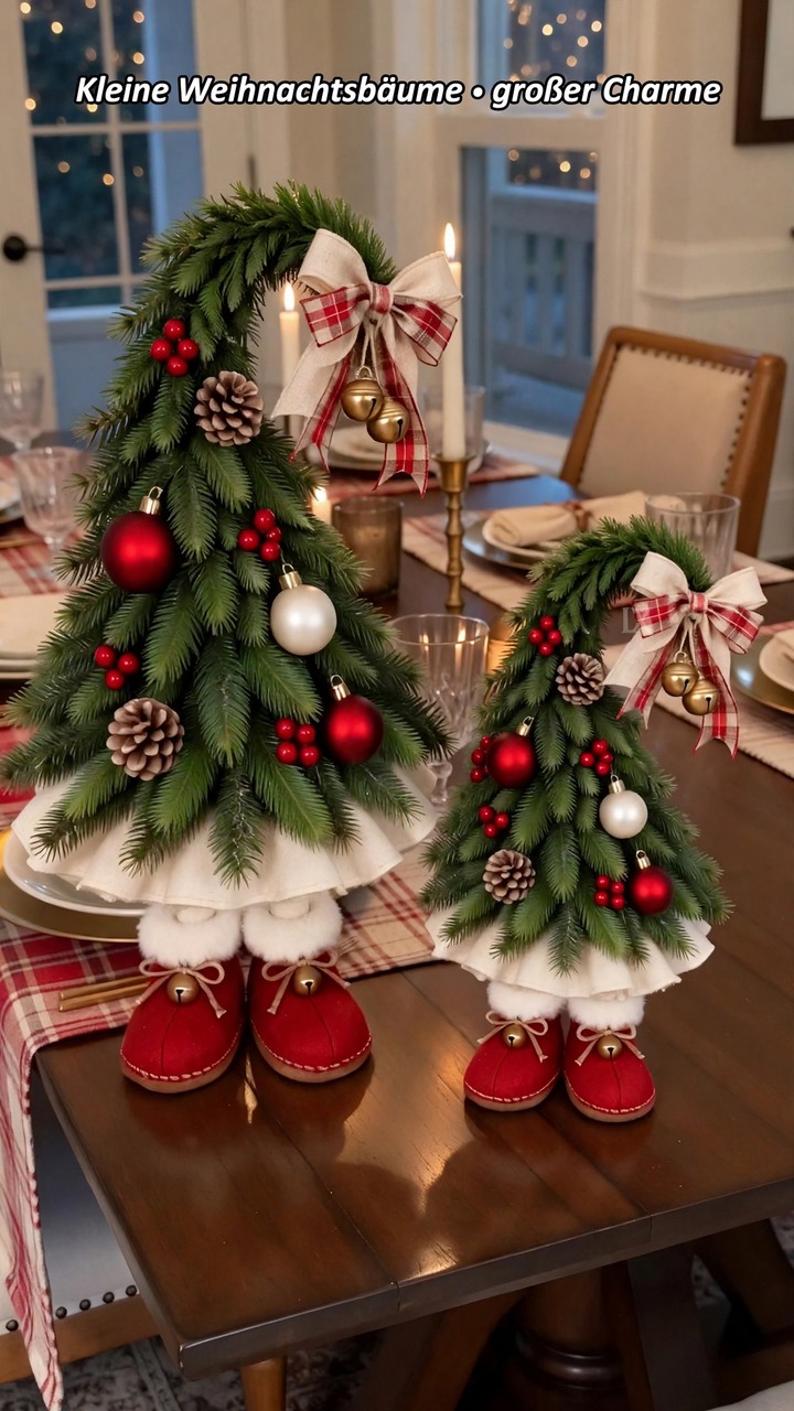 Weihnachtliche Elfenbäumchen voller Charme!