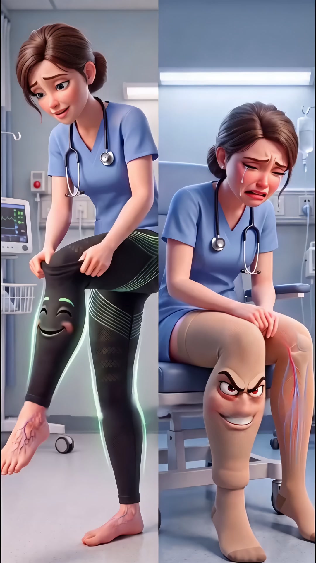 3D KompressionsLeggings