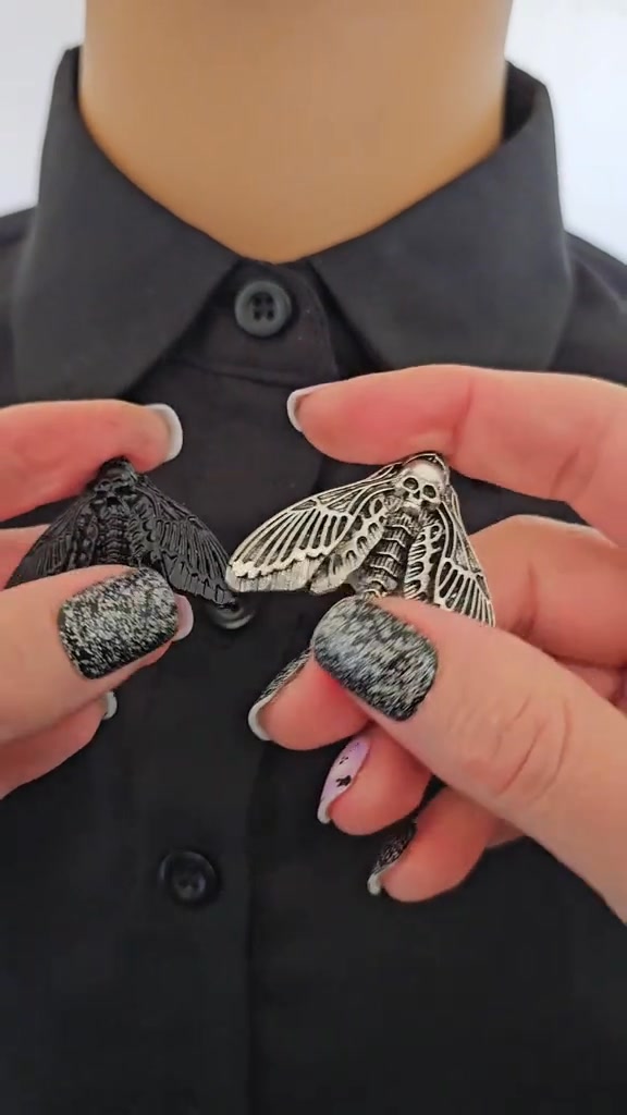 Death’s Head Moth Button Covers