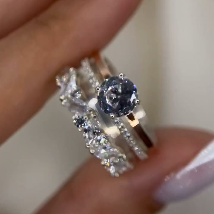 Bague Lia Dualis - Diamant Moissanite