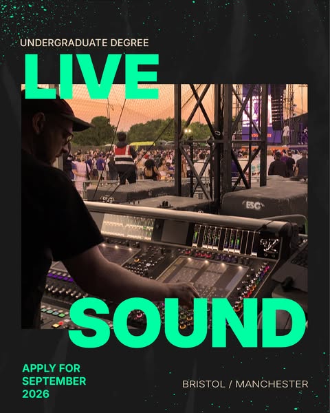 Degree in Live Sound.