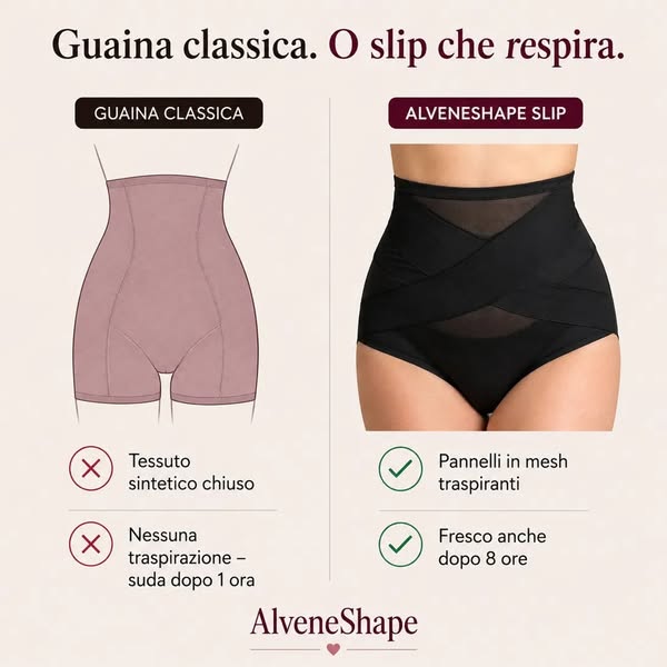 L'unico slip che ti lascia respirare tutto il giorno.