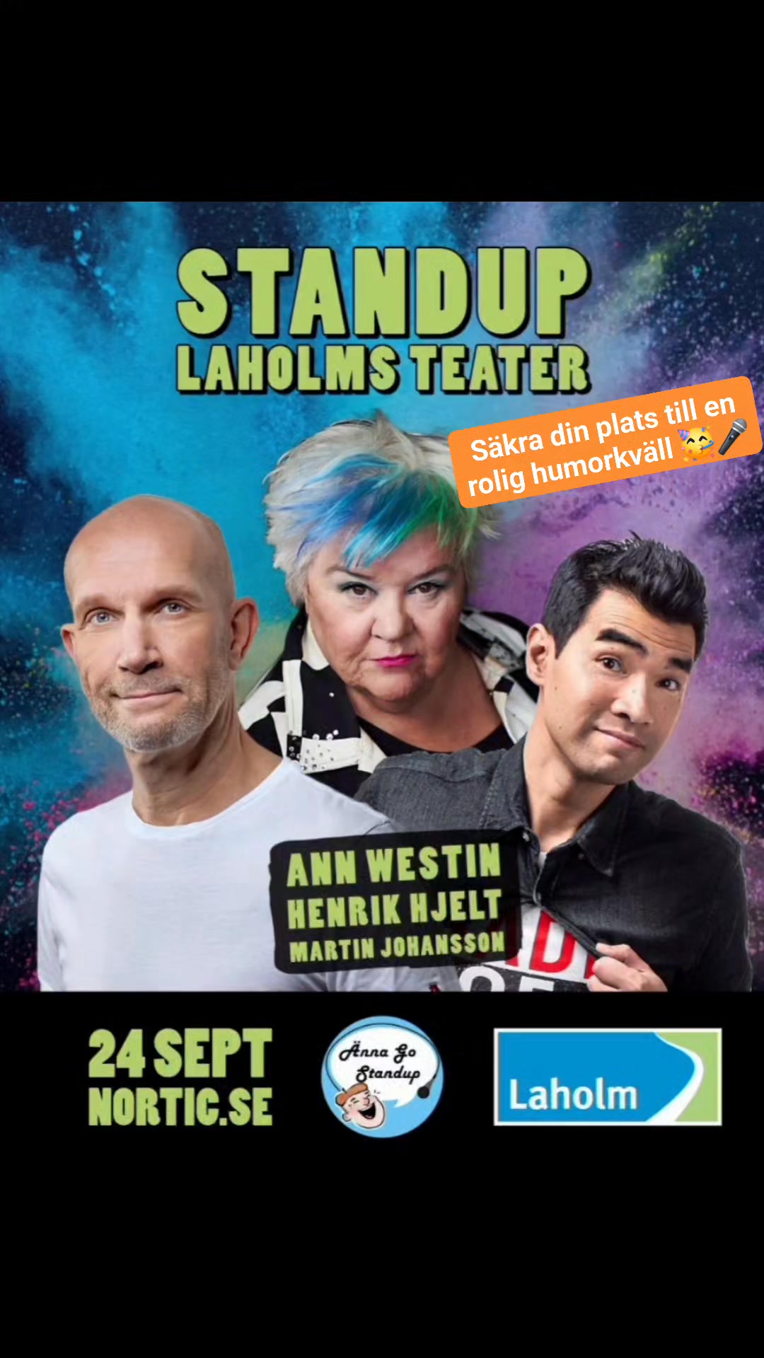 Anúncio de Änna Go Standup