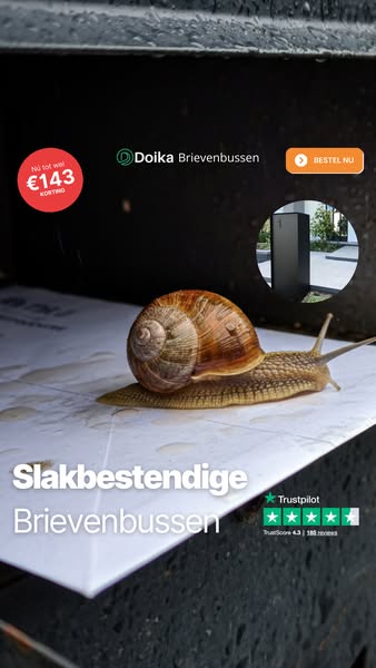 Slakken horen niet in je brievenbus
