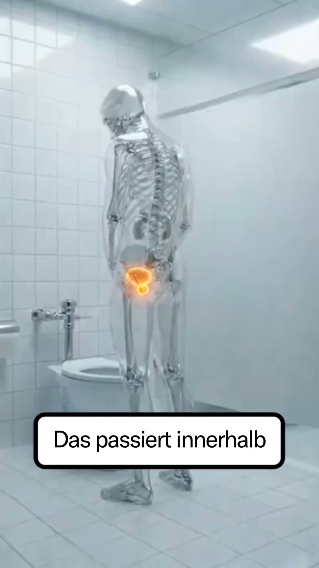 Spül raus, was nicht hinein gehört.