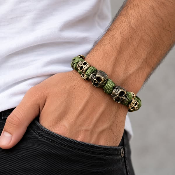 Raven Skull Bracelet