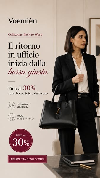 Fino al -30% su tutte le borse da lavoro!