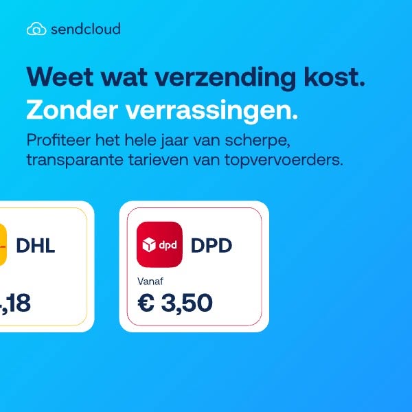 Weet wat je verzendkosten zijn