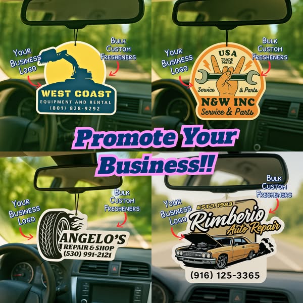 Bulk Custom Business Logo Air Freshener