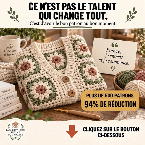 +500 PATRONS DE CROCHET ORGANISÉS AU MÊME ENDROIT