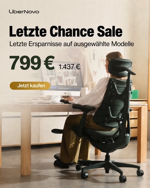 Letzte Chance: Bis zu 44 % Rabatt + Gratis Fußstütze