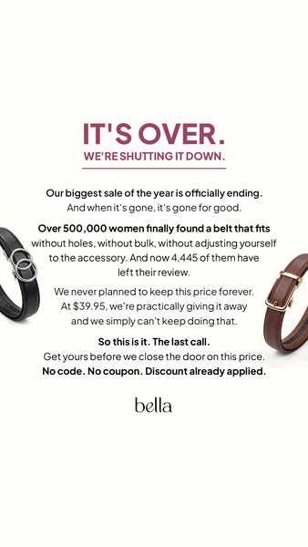 The Only Belt You’ll Ever Need. 50% Off!