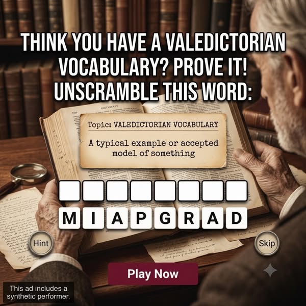 Valedictorian Vocabulary Wordle