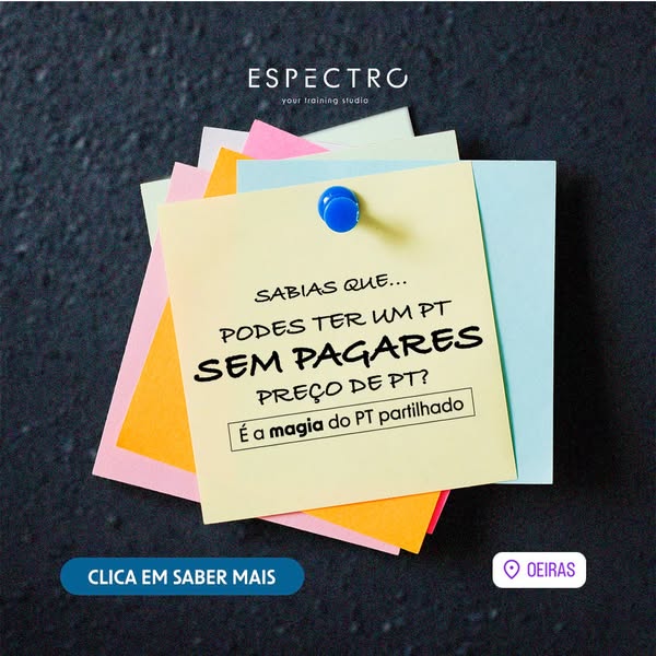 Nunca mais treinas sozinho