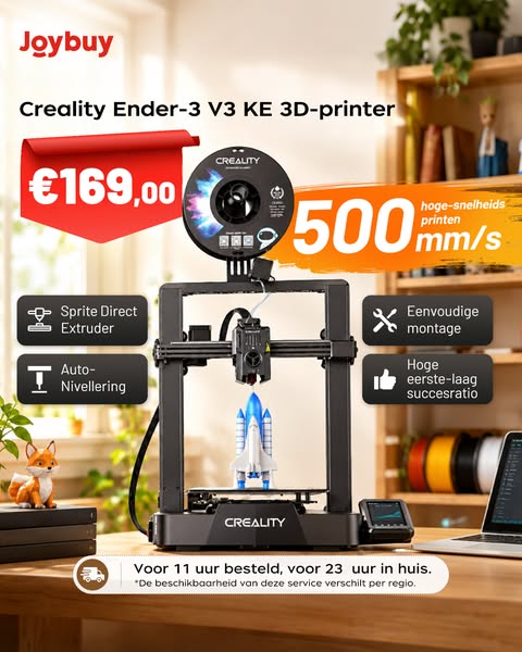 Tot 87% Korting op 3D-printers