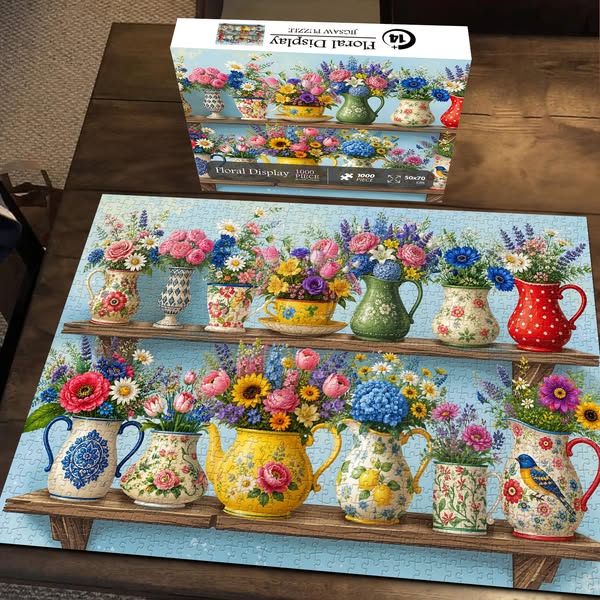 Floral Display Jigsaw Puzzle 1000 Pieces