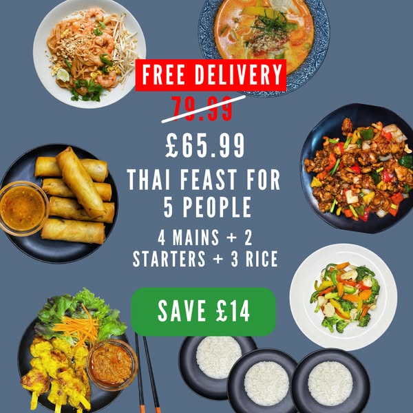 Authentic Thai, Freshly Cooked Tonight