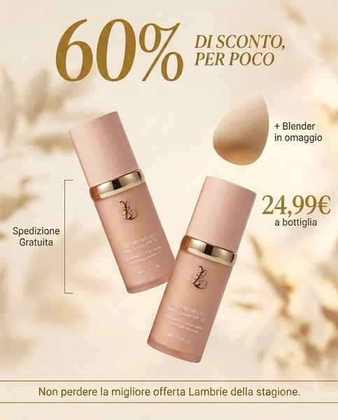 Fino al -60% · L'ultima volta esaurito in 48 ore