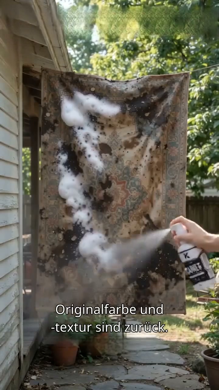 Flecken sofort entfernen! Teppichspray für gründliche Reinigung ohne Schrubben