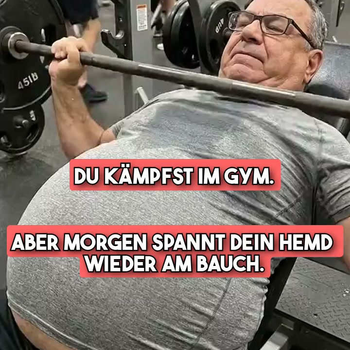 Über 40 und der Bierbauch will einfach nicht verschwinden? Dann probier das.