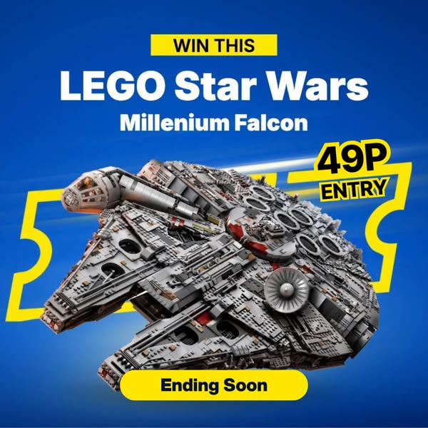 Ends Soon: Win The LEGO Falcon Or £480 Cash!