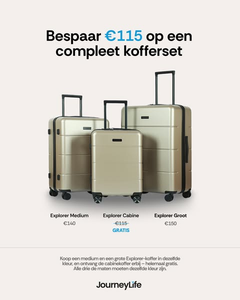 Ontvang je gratis handbagagekoffer