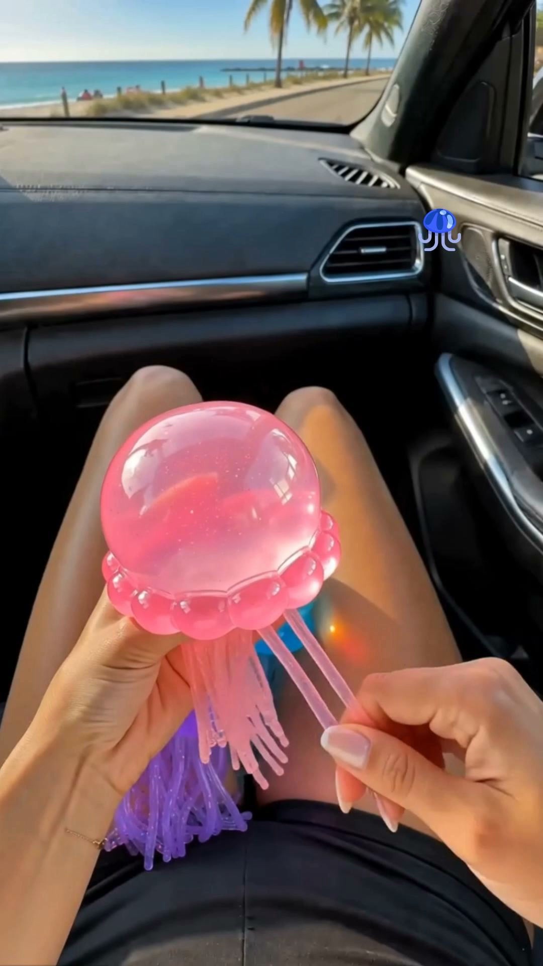 Jellyfish Stress Relief Toys – Glitter Squishy Toy
