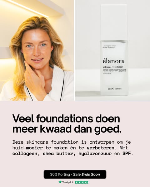 Skincare + foundation in één.