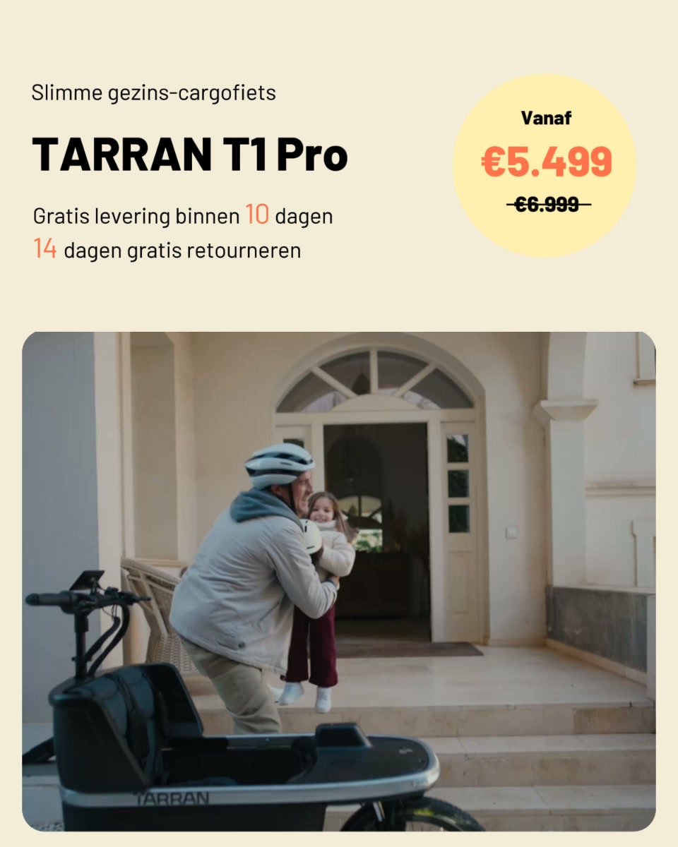 Outlet T1 Pro: slimme gezinscargo