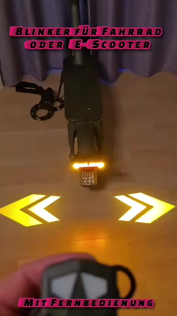 Ferngesteuertes Rücklicht mit Blinkerfunktion