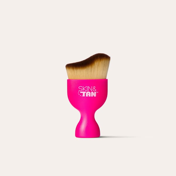 Skin & Tan Miracle Tanning Application Brush - Ultra Soft Bristles & Angled Design For Face & Hands