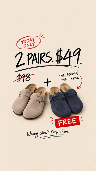 SAVE 50% ON OUR CLOGS