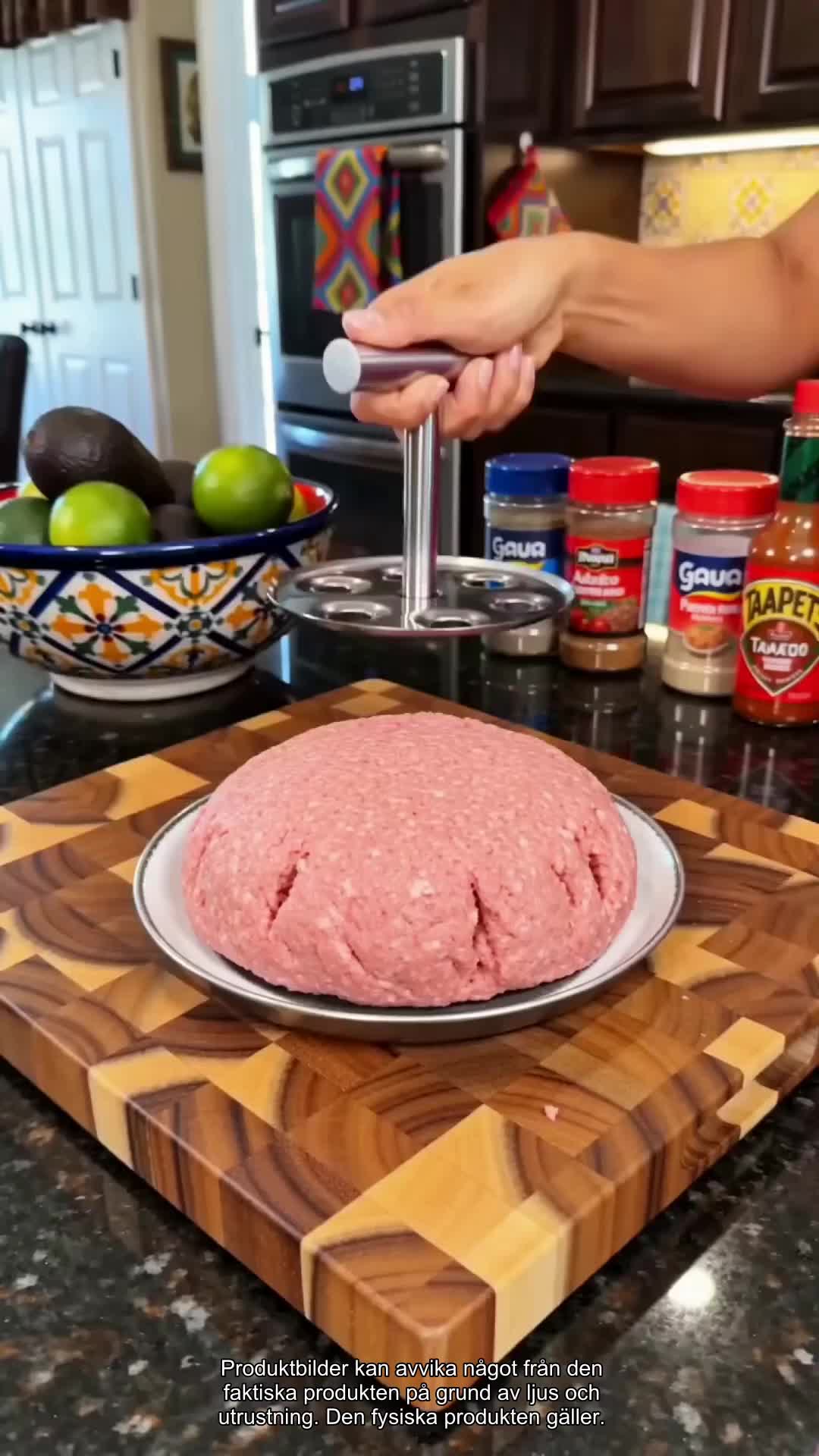 Rostfritt stål köttbulletratt - Perfekt form varje gång!