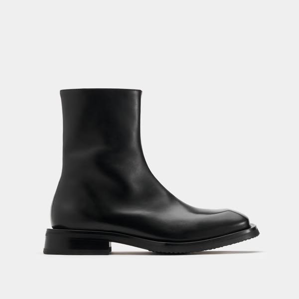 EYTYS Piston Black Leather Boot for Men