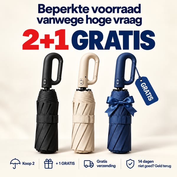 Nooit meer je paraplu vergeten!