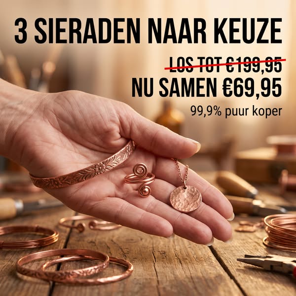 3 sieraden voor €69,95